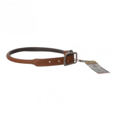 Circle T Leather Round Collar - Tan - 16 Neck