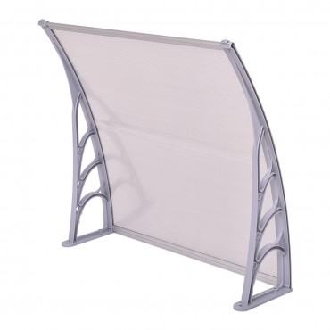 40 In. x 40 In. Outdoor Polycarbonate Front Door Window Awning Canopy