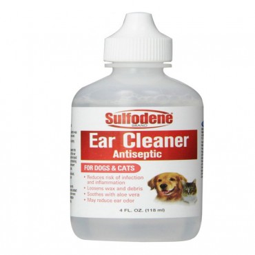 Sulfodene Ear Cleaner for Dogs and Cats - 4 oz - 2 Pieces