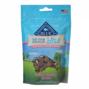 Blue Buffalo Blue Bits Soft-Moist Training Treats - Savory Salmon Recipe - 4 oz