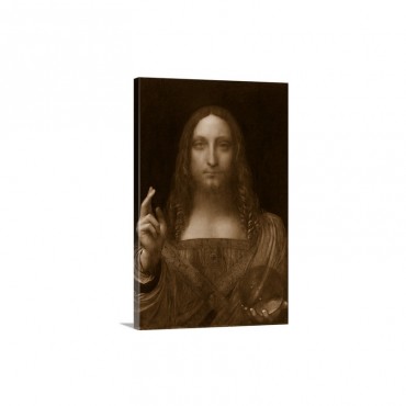 Salvator Mundi Attributed To Leonardo Da Vinci Wall Art - Canvas - Gallery Wrap