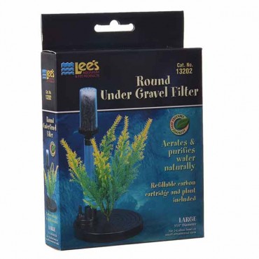 Lees Fishbowl Under gravel Filter - 5.25 in. Diameter - 2 Gallons - 2 Pieces