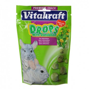 Vitakraft Drops with Dandelion for Chinchillas - 5.3 oz - 2 Pieces