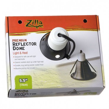 Zilla Premium Reflector Dome - Light and Heat - 5.5 in.