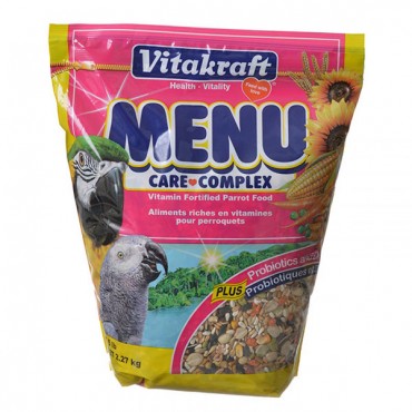 Vitakraft Menu Care Complex Parrot Food - 5 lbs