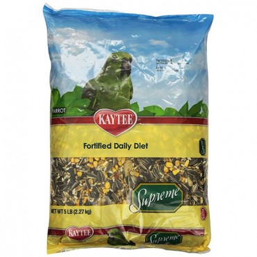 Kaytee Supreme Natural Blend Bird Food - Parrot - 5 lbs