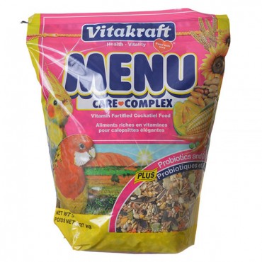 Vitakraft Menu Care Complex Cockatiel Food - 5 lbs
