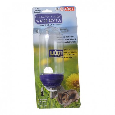 Lixit Aquarium Cage Water Bottle Clear - 5 oz - 2 Pieces