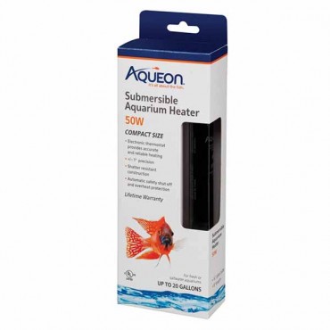 Aqueous Submersible Aquarium Heater - 50 Watt