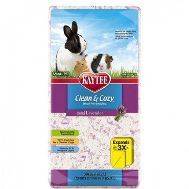 Kaytee Clean and Cozy Small Pet Bedding - Lavender - 500 Cubic Inches