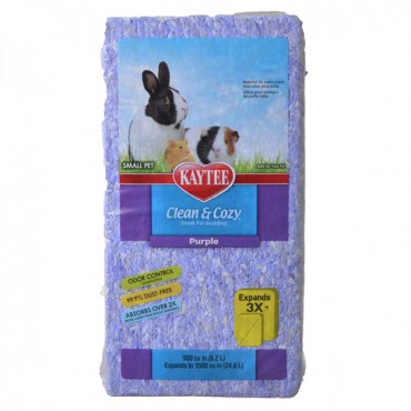 Kaytee Clean and Cozy Small Pet Bedding - Purple - 500 Cubic Inches