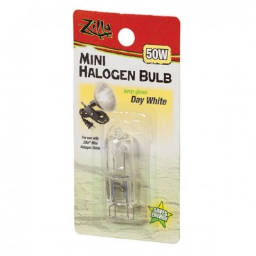 Zilla Mini Halogen Bulb - White - 50 W - 2 Pieces