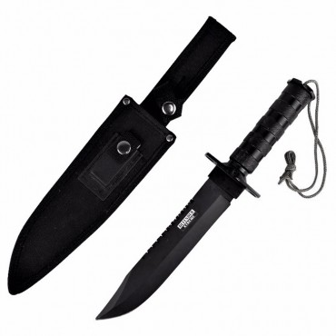14 in. Heavy Duty Stainless Steel Survival Knife with Sheath