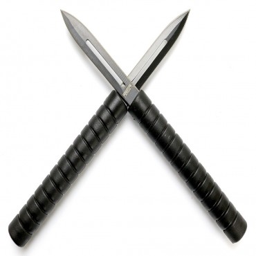 Non Interlocking Throwing Knives Baton Set of 2 with Sheath