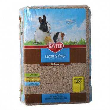 Kaytee Clean and Cozy Small Pet Bedding - Natural - 55.7 L - Expanded