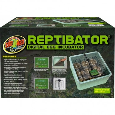 Zoo Med ReptiBator Digital Egg Incubator - 55 Watt - 18 in. L x 18 in. W x 9.5 in. H