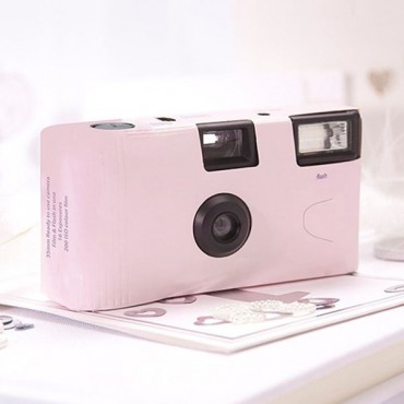 Pink Single Use Camera – Solid Color Design - 2 Pieces