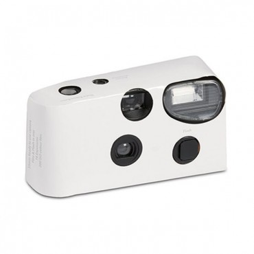 White Single Use Camera – Solid Color Design - 2 Pieces