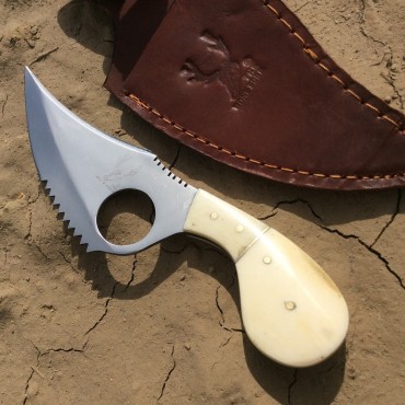 7 in. Skinner Knife Bone Handle Series Hunting Knife Sharp