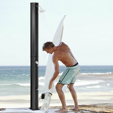 Outdoor Solar Heating Shower 7.2 Ft Adjustable Shower Head