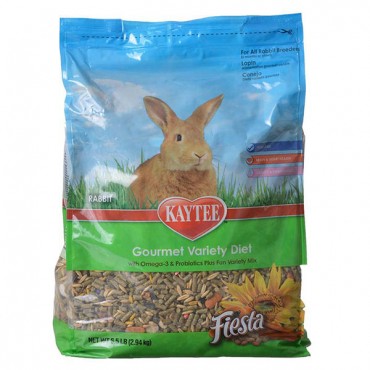 Kaytee Fiesta Gourmet Variety Diet - Rabbit - 6.5 lbs
