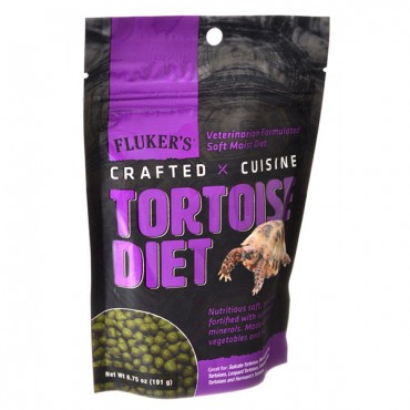 Flukers Crafted Cuisine Tortoise Diet - 6.5 oz - 2 Pieces