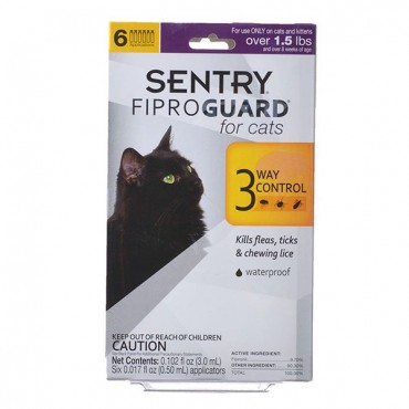 Sentry FiproGuard for Cats - 6 Doses