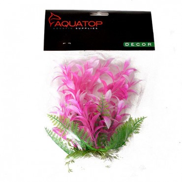 Aqua top Bacopa Aquarium Plant - Pink and White - 6 in. High w/ Weighted Base - 2 Pieces