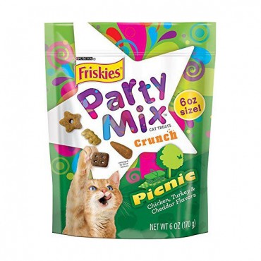 Friskies Party Mix Picnic Crunchy Cat Treats - 6 oz - 2 Pieces
