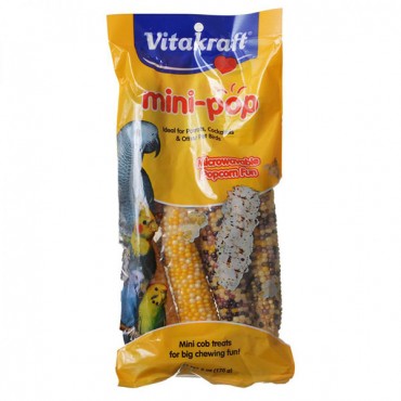 Vitakraft Mini-Pop Corn Treat for Pet Birds - 6 oz - 2 Pieces