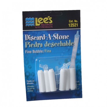 Lees Discard-A-Stone Fine Bubble - 6 Pack - 4 Pieces