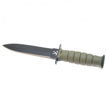 Green 6 in. Mini Survival Knife with Chain Holder & Sheath