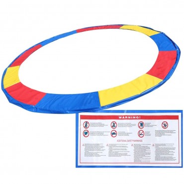 Colorful Safety Round Spring Pad Replacement Cover For 12 Ft. Trampoline