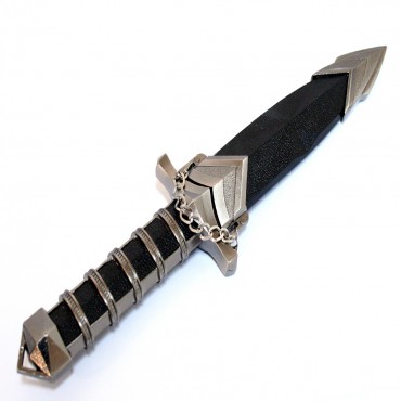 11 in. Black Collectible Sword Dagger With Sheath