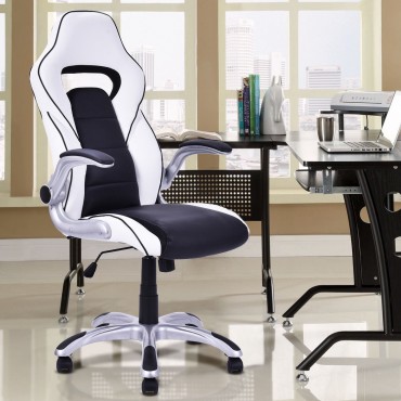 Executive Racing Style Gaming Chair With Adjustable Armrest