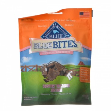 Blue Buffalo Blue Bites Soft-Moist Dog Treats - Savory Salmon Recipe - 6 oz