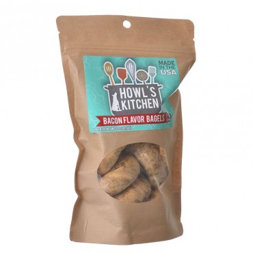 Howl Kitchen Bacon Flavor Bagels for Dogs - 6 Pack