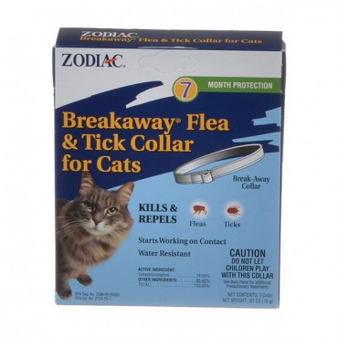 Zodiac Breakaway Flea and Tick Collar for Cats - 7 Month Supply - 2 Pieces