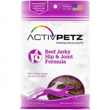 ActivPetz Beef Jerky Hip and Joint Formula Dog Treats - 7 oz