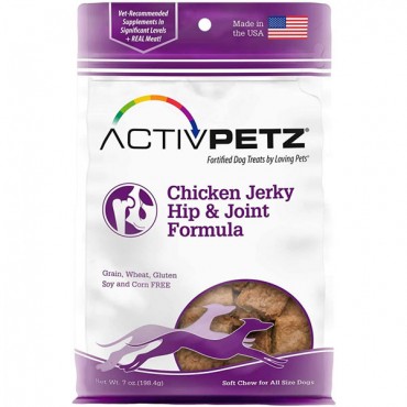 ActivPetz Chicken Jerky Hip and Joint Formula Dog Treats - 7 oz