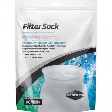 Sea chem Filter Sock - 7 in. x 16 in. - 7 in. Collar - 2 Pieces