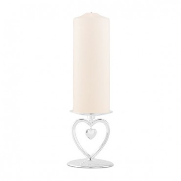Suspended Heart Unity Candle Holder