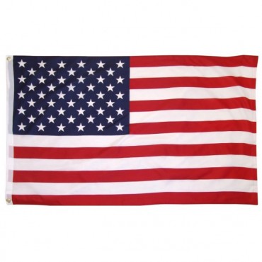 3 ft. x 5 ft. Cotton USA Flag indoor Outdoor