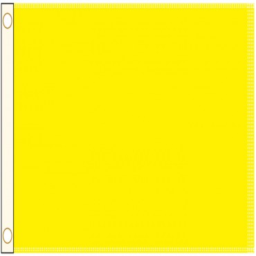 Perrini Poly Nylon 3 ft. x 5 ft. Yellow Flag
