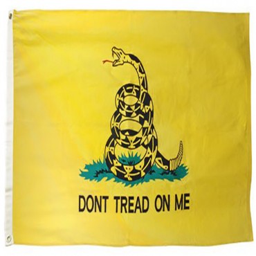 3 ft. x 5 ft. Cotton Gadsen Don't Tread On Me Tea Party Flag Indoor Outdoor