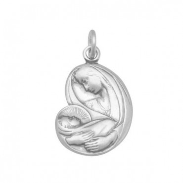 Virgin Mary with Baby Jesus Charm
