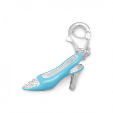 Epoxy High Heel Charm with Lobster Clasp