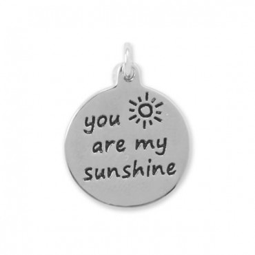 Oxidized - You Are My Sunshine - Charm
