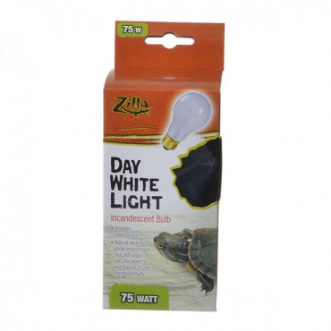 Zilla Incandescent Day White Light Bulb for Reptiles  - 75 Watt