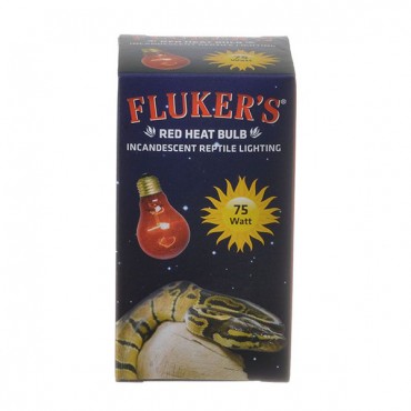Flukers Red Heat Incandescent Bulb - 75 Watt - 2 Pieces